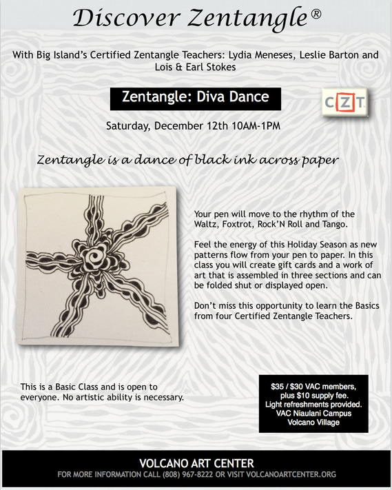 Zentangle Classes  Lois & Earl Stokes, CZT™